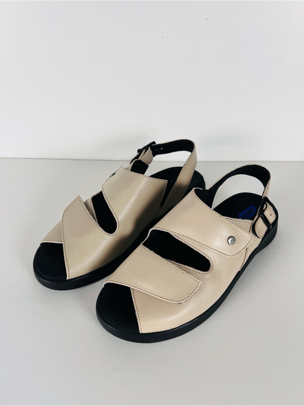 Wolky Nimes Leather Slingback Sandal in Linen Size 8 - Picture 15 of 15